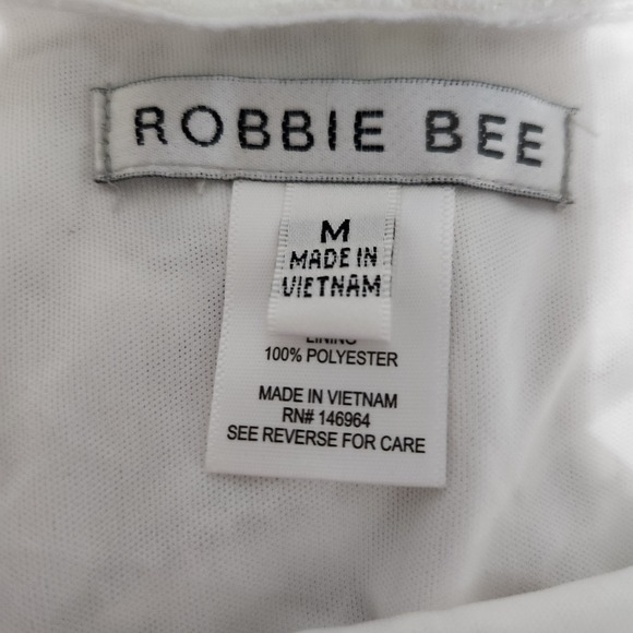 Robbie Bee Women's Tie Knit Short Sleeve Midi Sheath Dress Sz PS Color: WHT - Picture 7 of 7